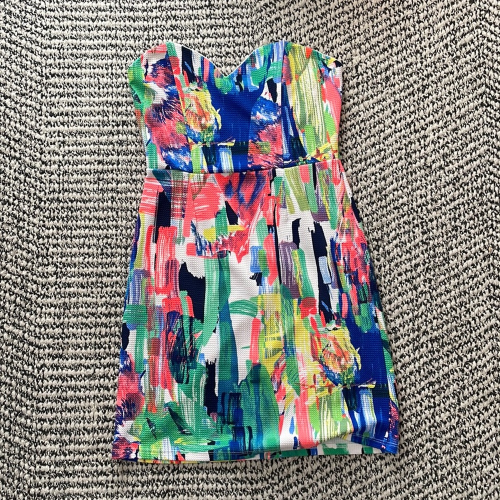 Sweetheart neck strapless mini